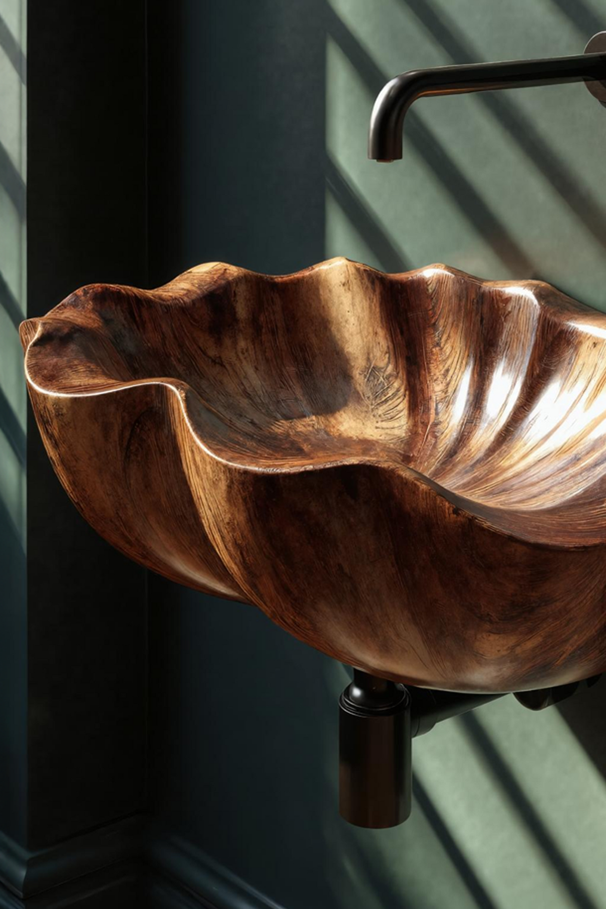 Modern Live Edge Wood Vanity Sink For Statement Bedroom Decor