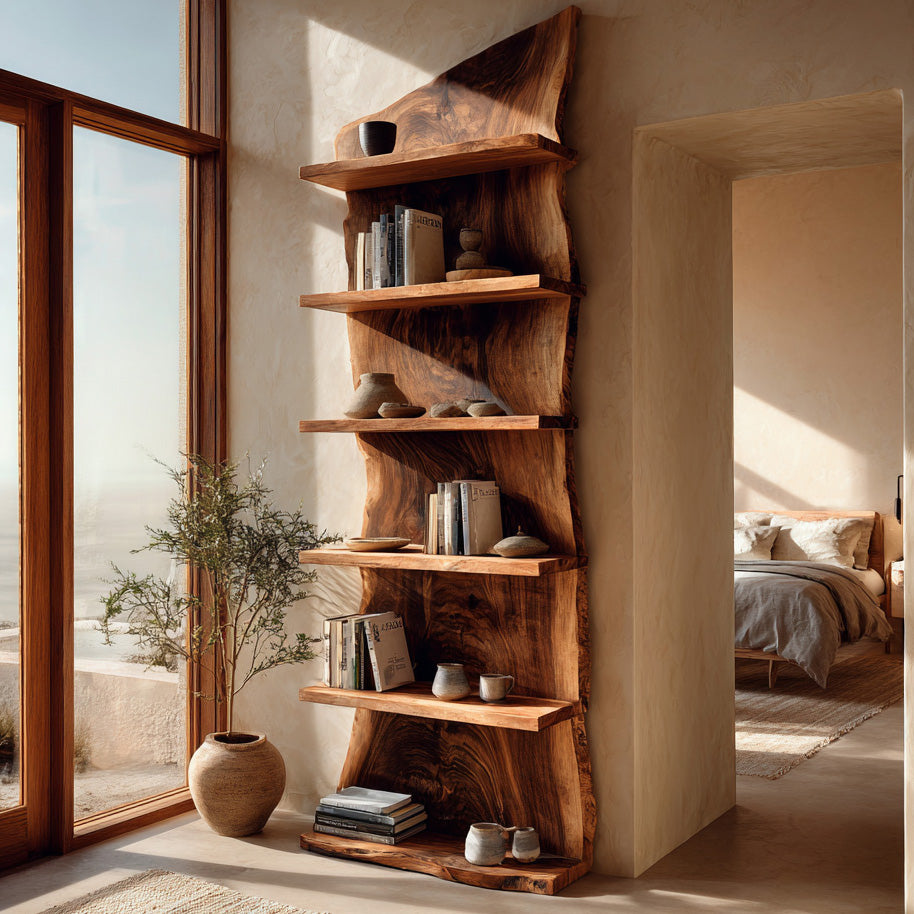 Modern Wooden Standing Shelf For Home Decor