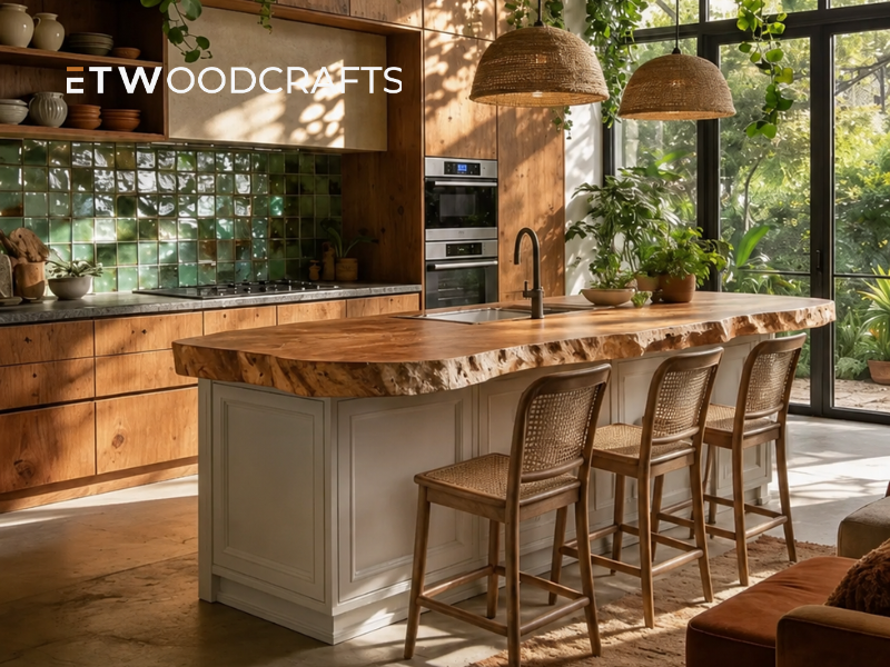 where to use wood countertops