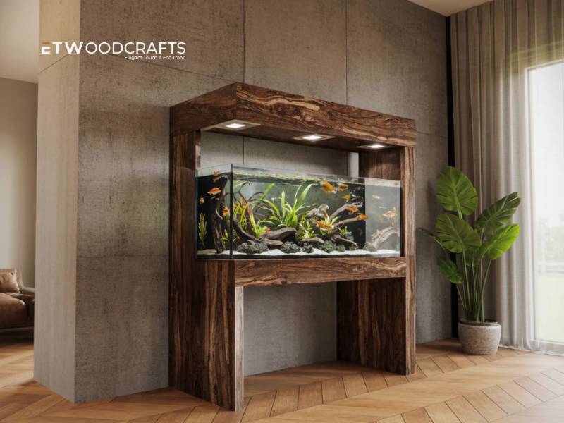 Live Edge Aquarium Stand - A Unique Addition to Your Home Decor