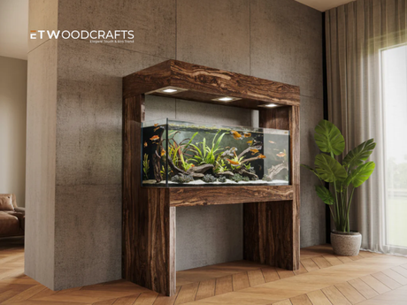 Live Edge Aquarium Stand - A Unique Addition to Your Home Decor