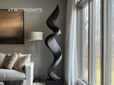 Minimalist Marble Sculpture For Bookshelf Display