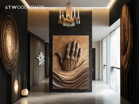 How to Hang Wooden Art on Wall