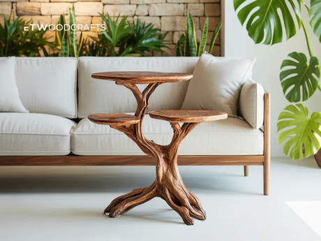 Tree Stump Outdoor Table - Celebrating Nature Through Craftsmanship