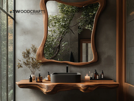 Mid Century Wood Bathroom Vanity - A Timeless Touch of Elegance