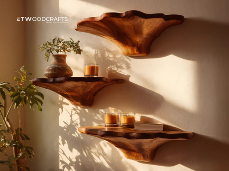 Mushroom Shelf for Living Room - A Unique Accent for Modern Homes