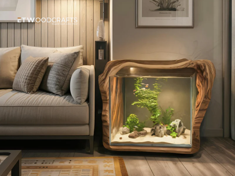 Table Fish Tank Aquarium - Stylish Focal Point for Living Room