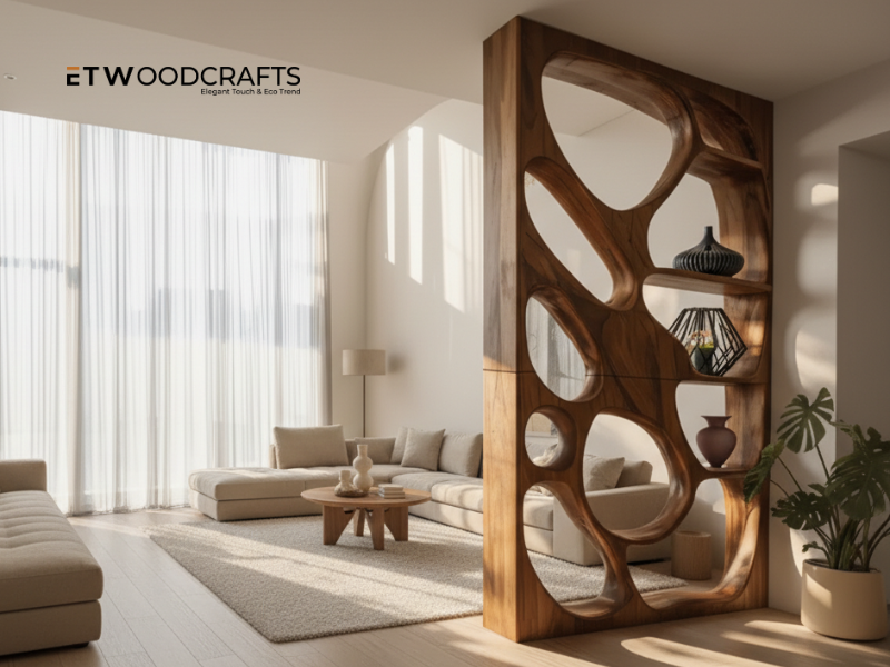 Freestanding Bookshelf Room Divider - Storage Meets Smart Separation