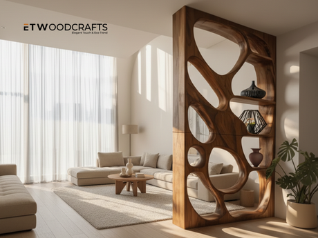 Freestanding Bookshelf Room Divider - Storage Meets Smart Separation