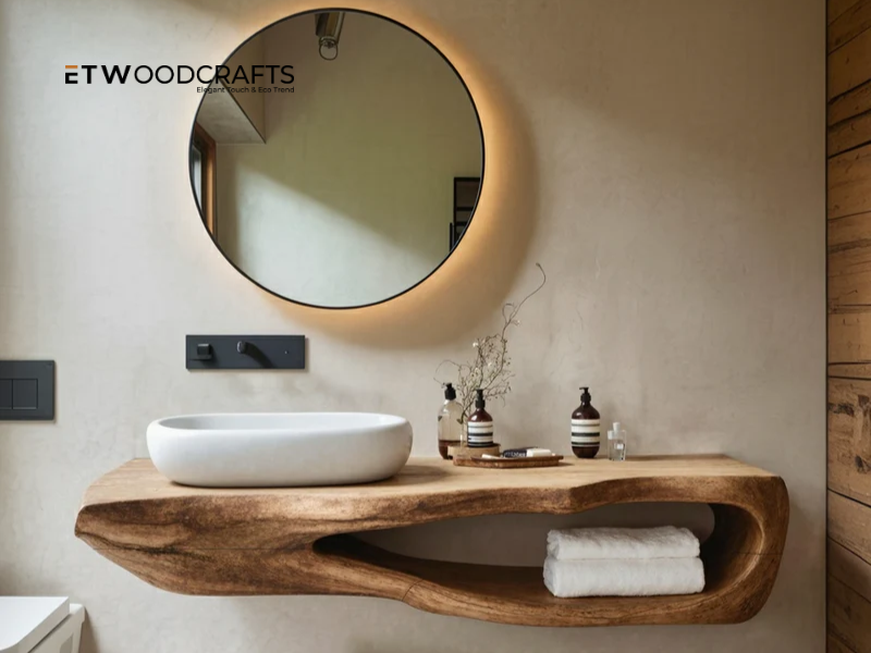 Floating Console 24 Inch 24 Inch Floating Vanity - Maximizing Style for Small Spaces – ET Woodcrafts