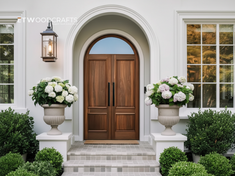 Modern Wood Front Door With Glass - A Refined Take on Honest Craft