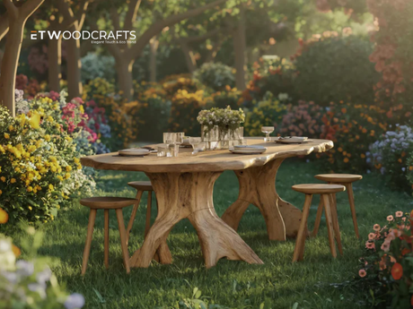 Live Edge Wood For Dining Tables - Organic Beauty Defines Living