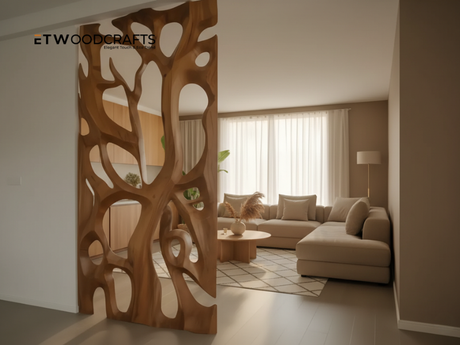 Freestanding Room Divider With Door - Privacy You Can Move