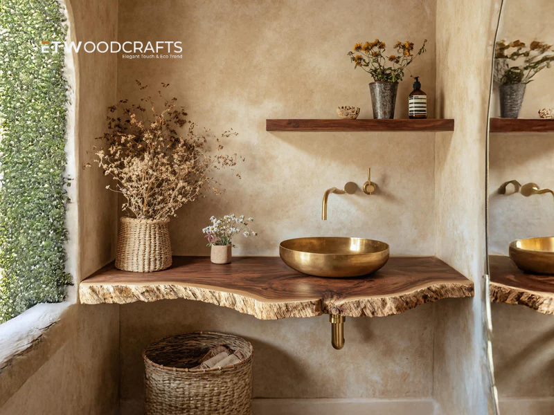 Wood Floating Vanity - Natural Touch for Modern Bathrooms