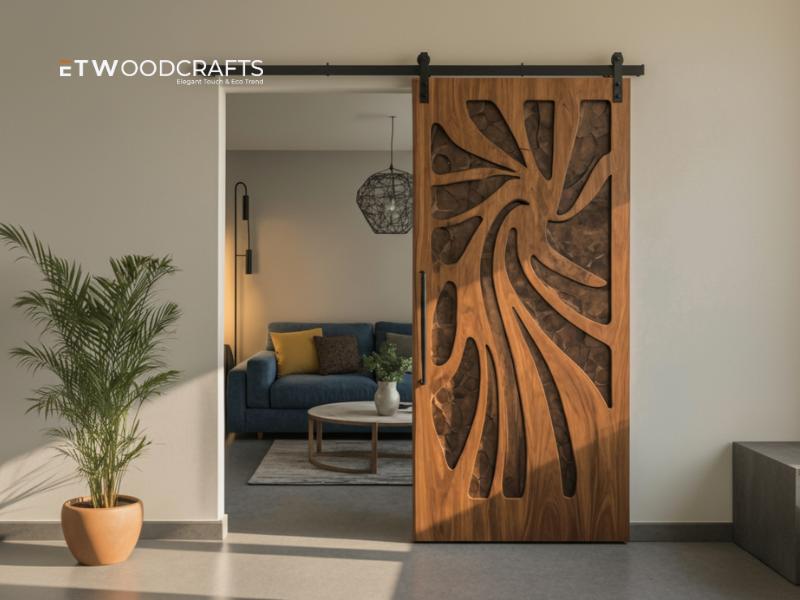 Solid Wood Front Doors No Glass - Pure Craftsmanship for Strength