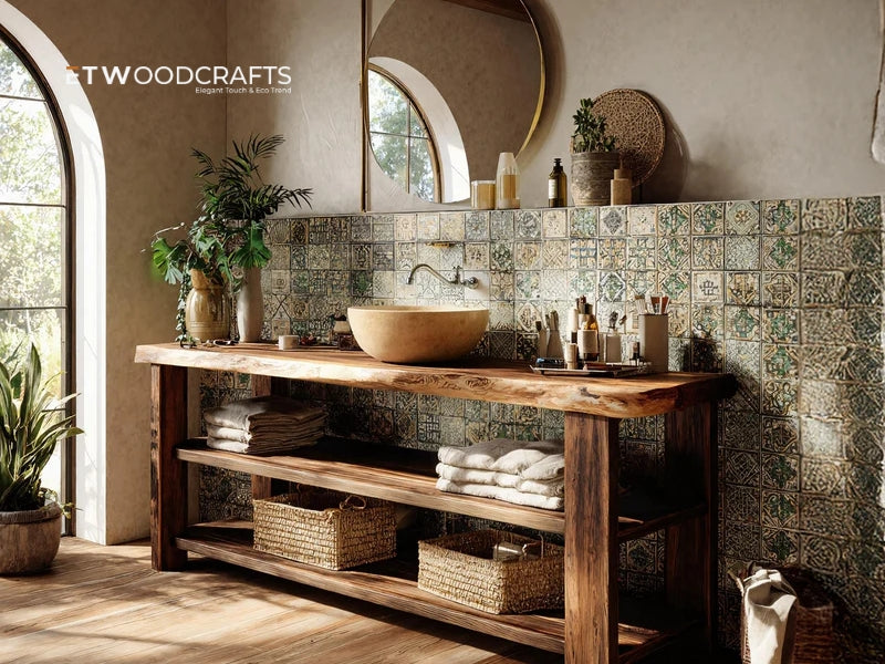 Live Edge Wood Bathroom Vanity Ideas - Natural Beauty