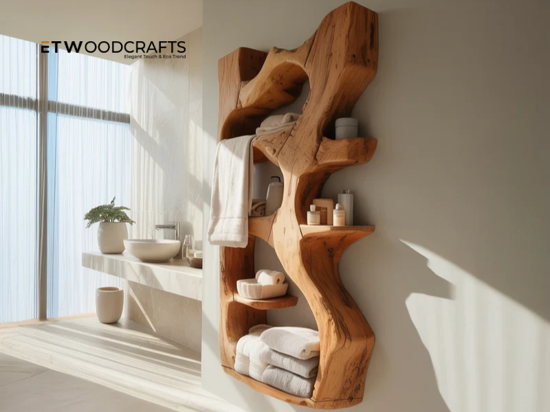 Nautical Shelves for Bathroom - Functional Elegance with Coastal Touch