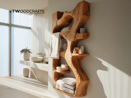 Nautical Shelves for Bathroom - Functional Elegance with Coastal Touch