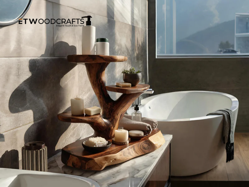 Rustic Bathroom Shelf - A Aesthetic Addition to Your Bathroom