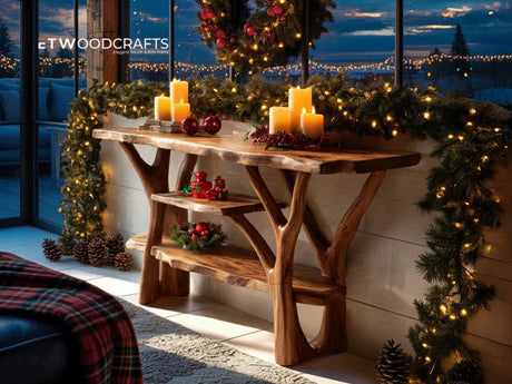 Decorating Console Table For Christmas - Creating A Festive Welcome