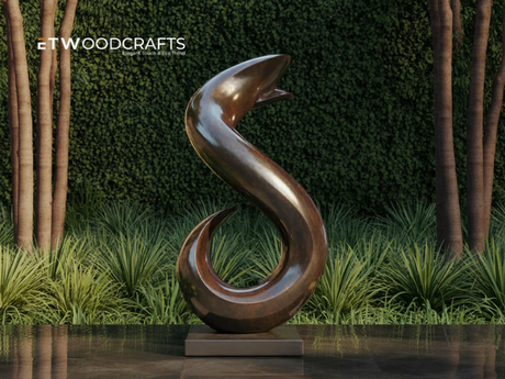 Wood Abstract Sculpture - Natural Elegance Meets Modern Artistic Expression