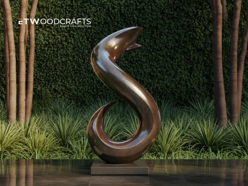 Wood Abstract Sculpture - Natural Elegance Meets Modern Artistic Expression&nbsp;