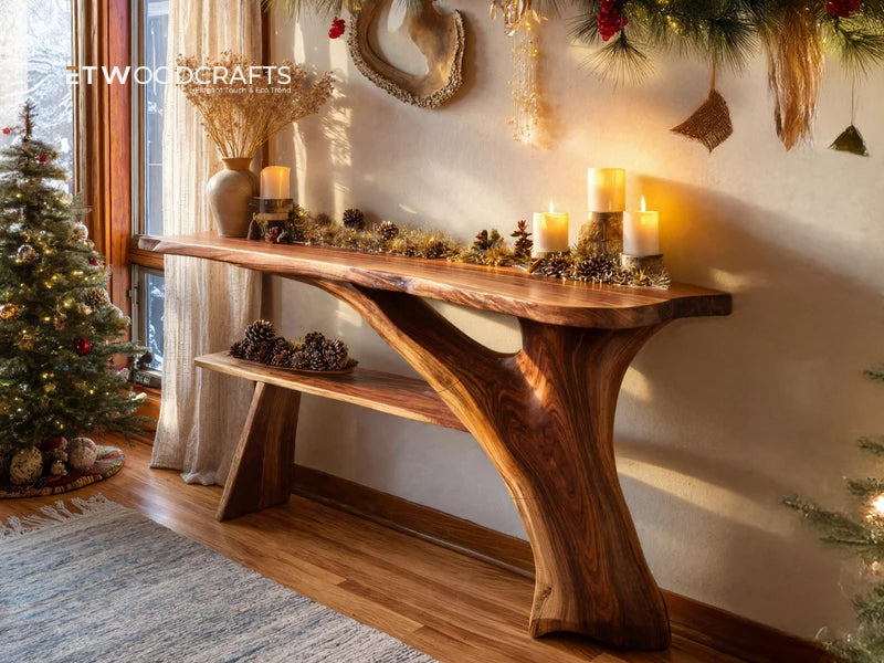 How To Style A Console Table For Christmas - Creating A Warm Holiday