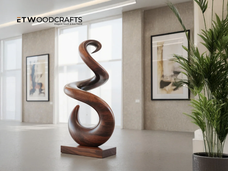 Abstract Wood Carving Sculpture - The Art Of Form Beyond Reality
