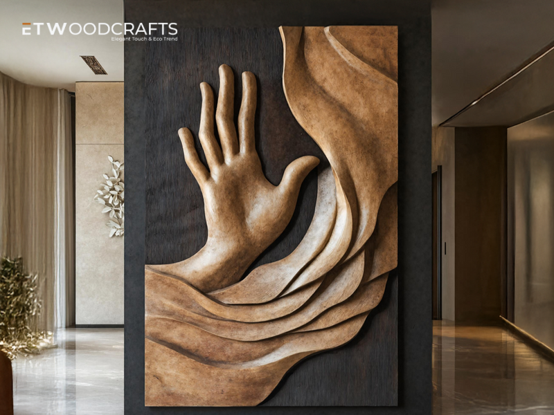 Abstract Wood Wall Art DIY