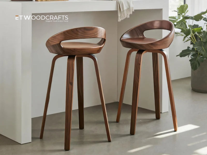 Wooden Bar Stools for Kitchen Island - Timeless Comfort and Style