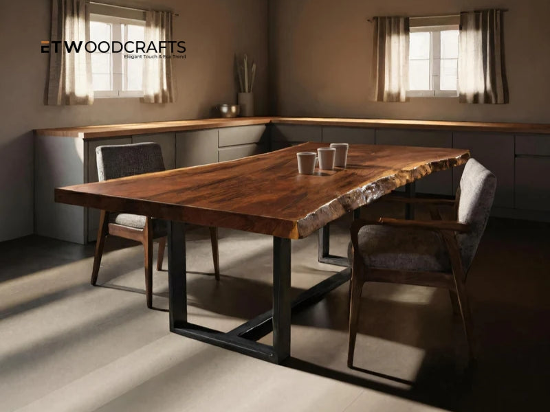 Live Edge Vs Conventional Dining Tables