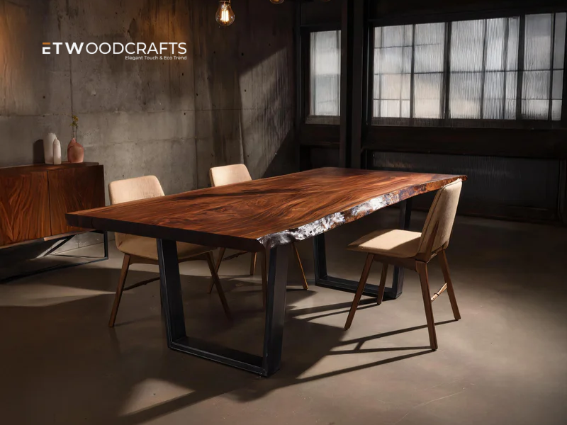 Designing Custom Live Edge Dining Table - From Slab to Statement
