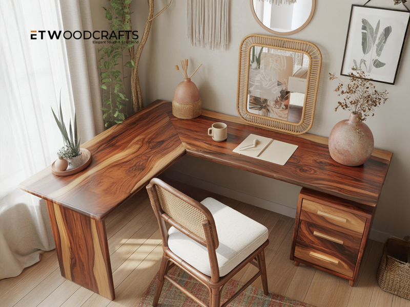 Curved Office Desk With Drawers - Flow And Focus