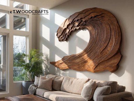 Wave Wall Art Sculpture - Elevating Interior Spaces With Fluid Elegance