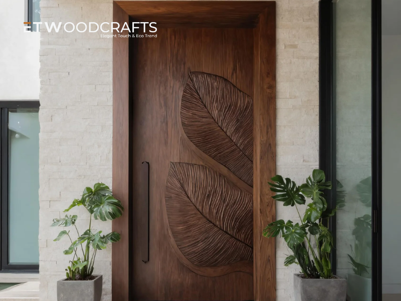 Antique Carved Wood Door - A Timeless Symbol of Craftsmanship