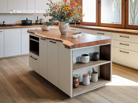 Warm Kitchen Countertop Design - Creating Comfort Through Natural Elegance