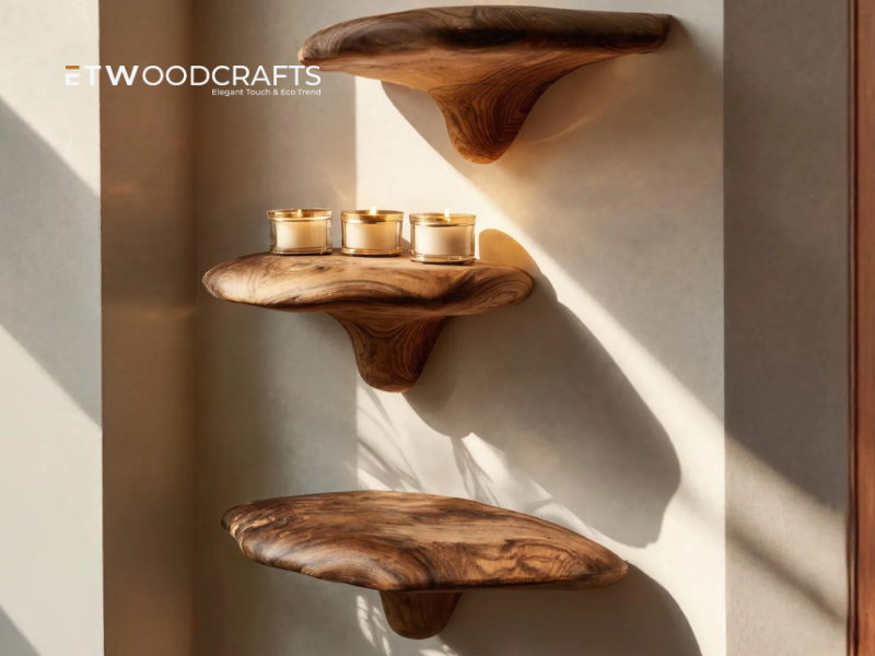 Decorative Mushroom Wall Shelf