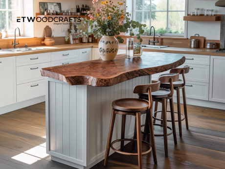Handcrafted Wood Countertop Details - Where Craftsmanship Meets Everyday Function
