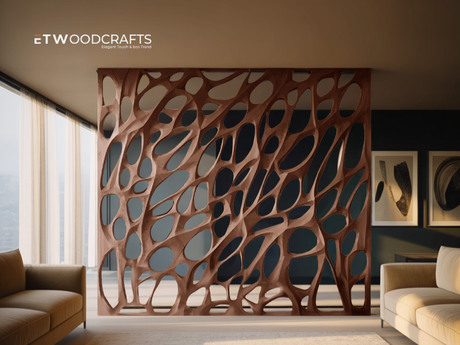 Curved Wood Room Divider - Soft Architecture For Human-Centered Space