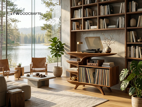 handcrafted-wooden-record-stand