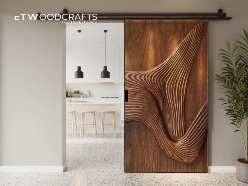 Rustic Sliding Door - The Perfect Blend of Functionality 