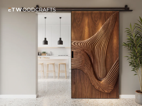 Rustic Sliding Door - The Perfect Blend of Functionality 