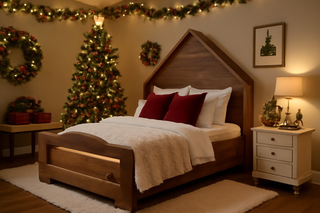 Wooden Bed for Christmas 2025