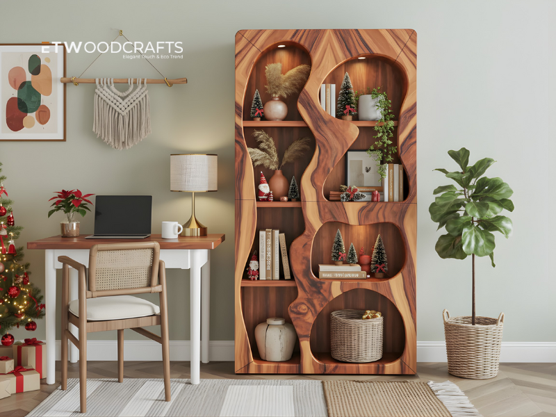 Styling Bookshelves for Christmas - Bring Christmas to Every Shelf