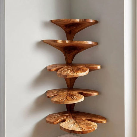 Corner Leaf Shelves