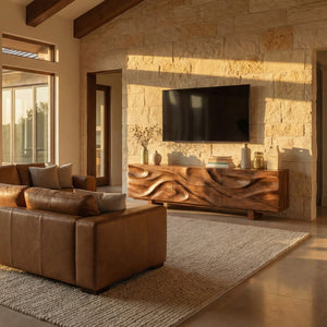 Modern Organic Sideboard Storage Cabinet For Living Room