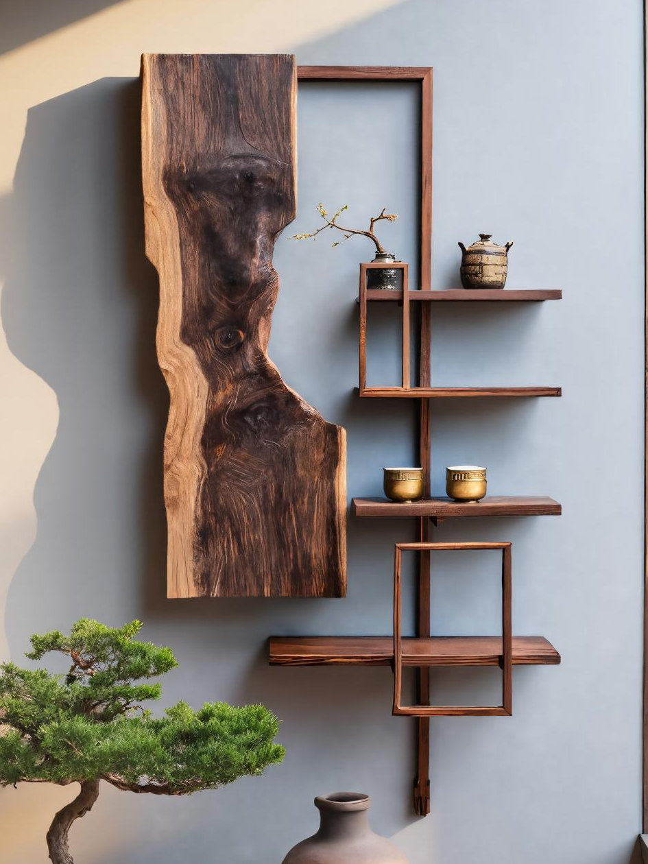 Inspired Live Edge Wall Shelf For Modern Interior Decor