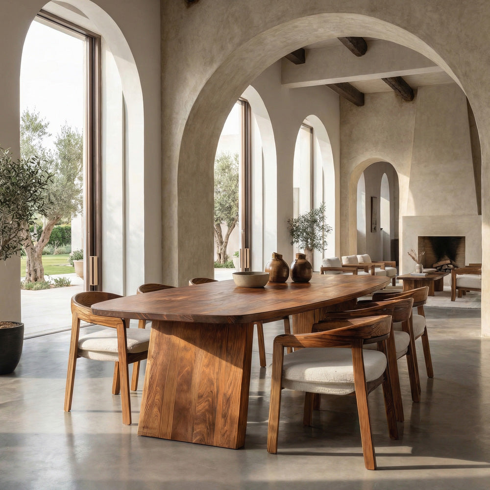 Luxury Organic Dining Table With Sculptural Form For Dining Room
