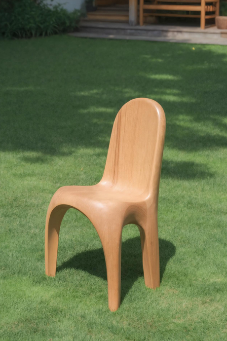 Modern Sculptural Chair With Minimalist Design For Living Room