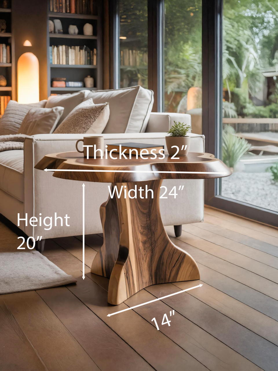 Modern Organic Coffee Table For Living Room Or Lounge